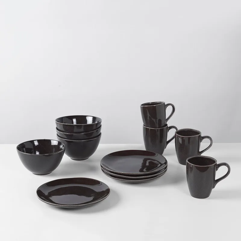 Nordic Coal Breakfast Set for Four by Broste Copenhagen – product photo