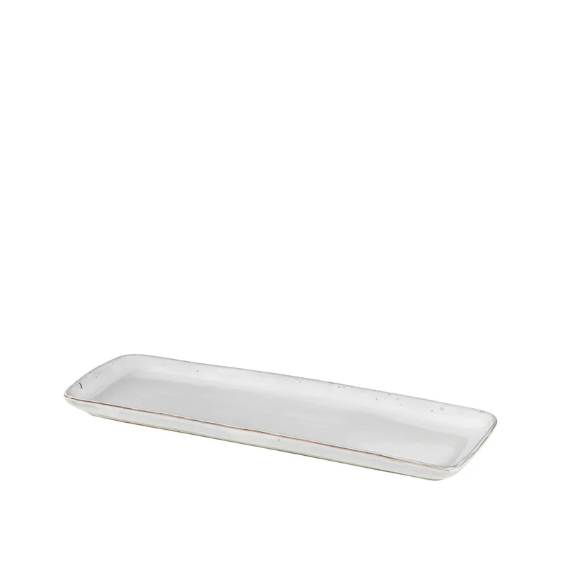 Nordic Sand Square Plate von Broste Copenhagen – Produktfoto