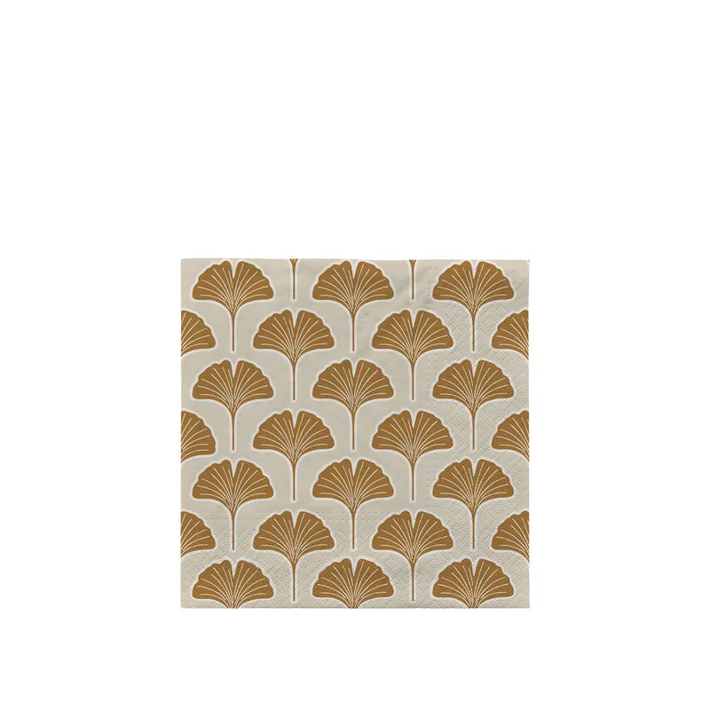 Ginkgo Biloba Paper Napkin van Broste Copenhagen – productfoto