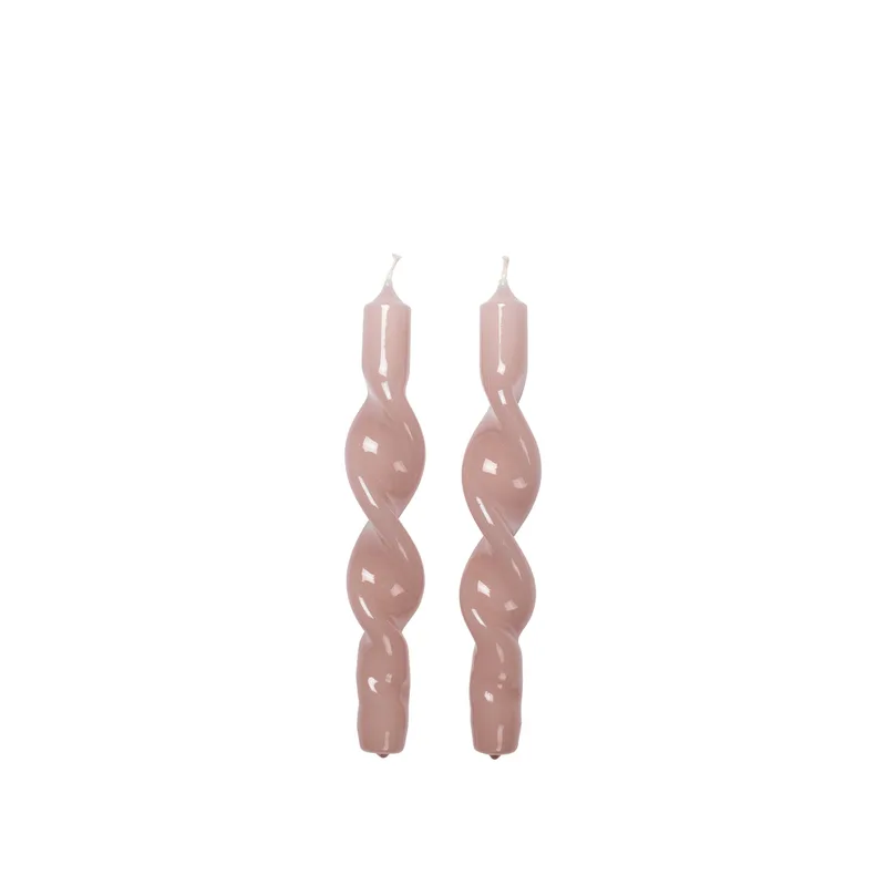 Twist Glossy Taper Candle von Broste Copenhagen – Produktfoto