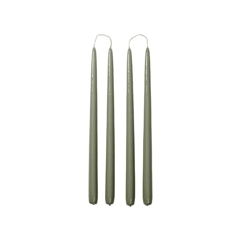 Smooth Glossy Taper Candle by Broste Copenhagen – product photo
