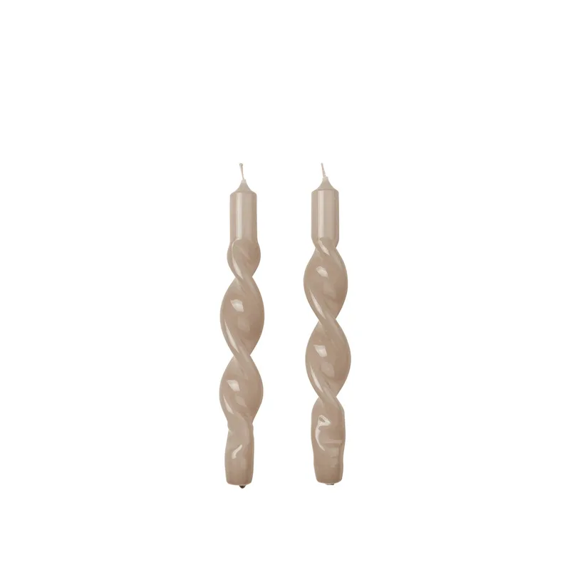 Twist Glossy Taper Candle von Broste Copenhagen – Produktfoto