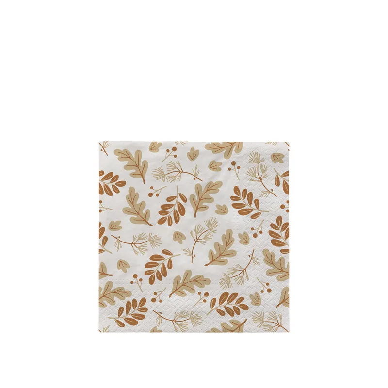 Forest Leaves Paper Napkin von Broste Copenhagen – Produktfoto
