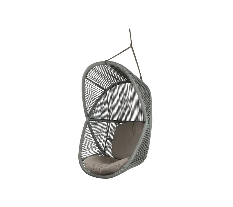 Hive chair by Cane-line in Dusty green, small round core Weave, Taupe, string Soft Rope, Taupe, AirTouch w/QuickDry & Airflow – product photo