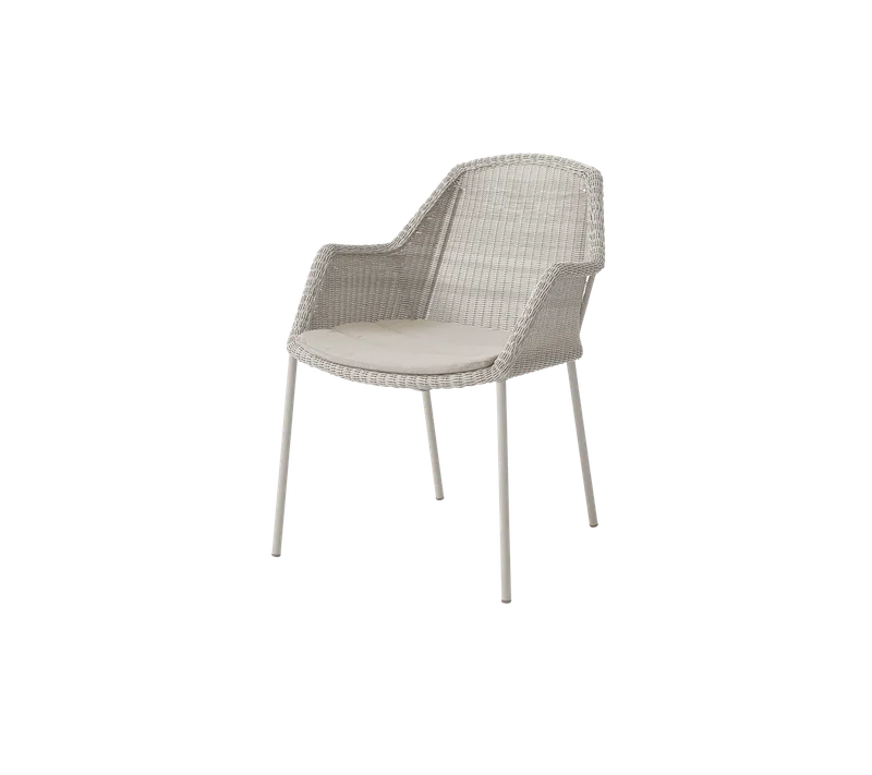 Breeze chair, stackable de Cane-line en Sand, small round Weave, Sand, Natté – photo du produit