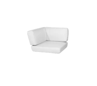 Savannah corner module, Cushion set by Cane-line in White, Natté w/QuickDry & Airflow – product photo 2 of 2
