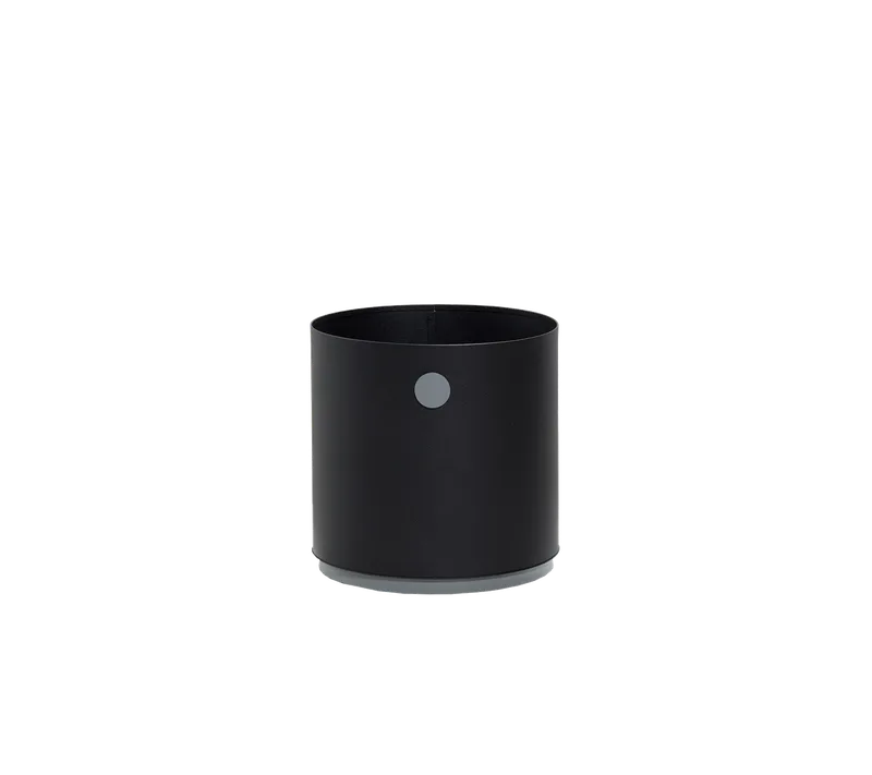 Grow planter, small von Cane-line in Lava grey/light grey, aluminium – Produktfoto