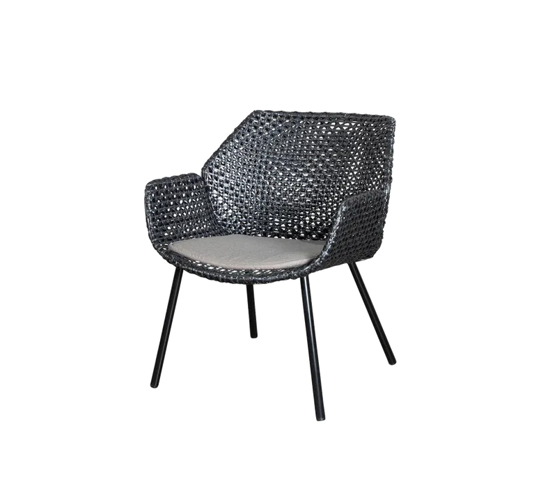 Vibe lounge chair, Cushion by Cane-line in Light grey, Natté – product photo 1 of 2