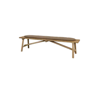 Sticks bench, Cushion by Cane-line in Turmeric yellow, Rise w/QuickDry & Airflow – product photo 1 of 2