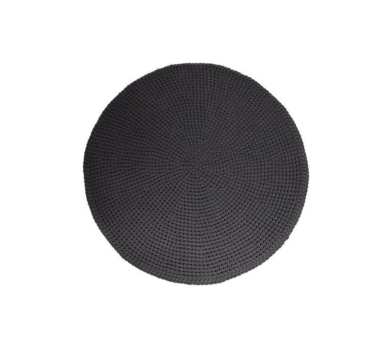 Discover rug, dia. 200 cm van Cane-line in Dark grey, braid medium Soft Rope – productfoto