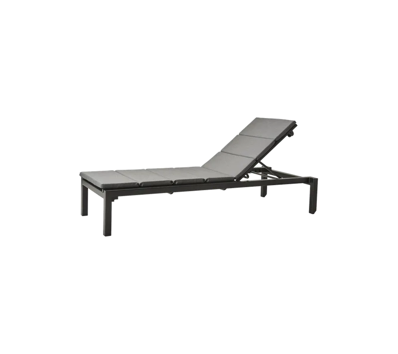 Relax sunbed van Cane-line in Grey, Tex, Grey, Natté w/QuickDry & Airflow – productfoto