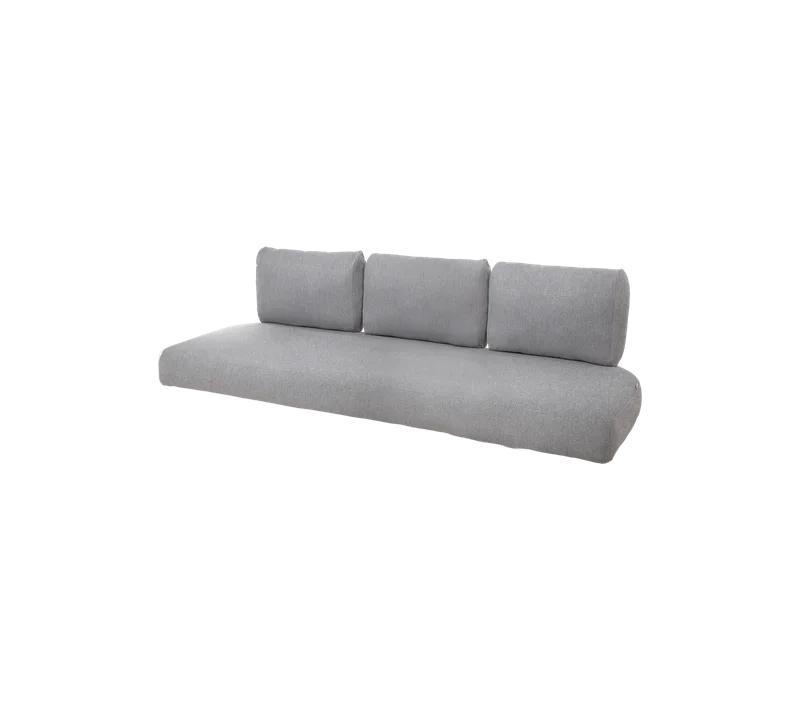 Nest 3-seater sofa, Cushion set by Cane-line in Light grey, Essence – product photo 2 of 2