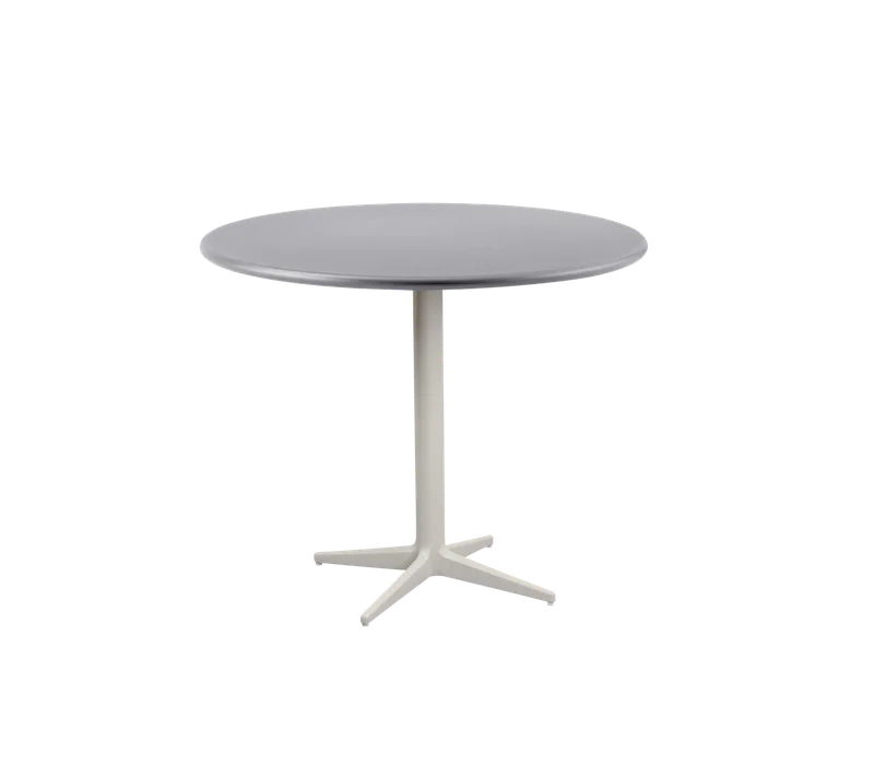Drop café table dia. 80 cm by Cane-line in Sand, Aluminium, Lava grey, aluminium – product photo