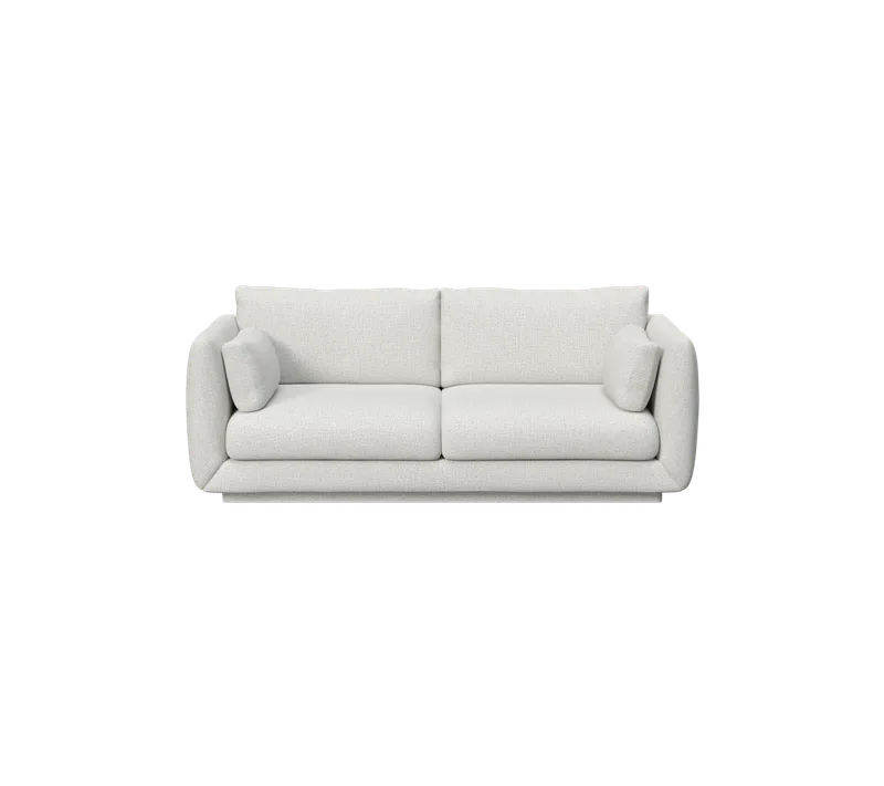 Bloom 2-seater sofa w/plinth by Cane-line in Light grey, Ambience – product photo