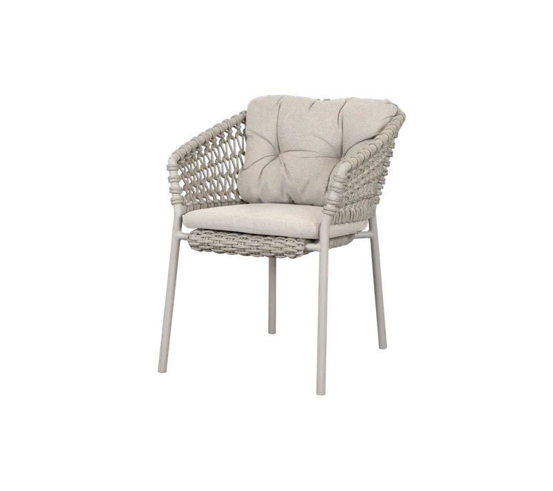 Ocean chair de Cane-line en Sand, round open Soft Rope, Desert sand, Rise – photo du produit