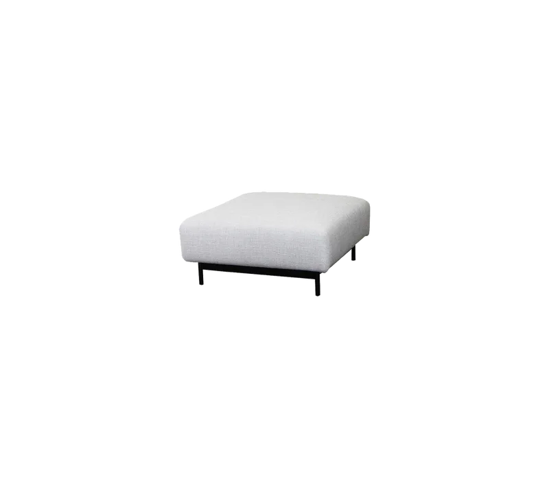 Aura pouf de Cane-line en Light grey, Ambience – photo du produit