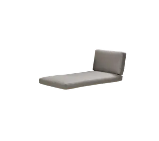 Connect chaise lounge module, Cushion set by Cane-line in Taupe, Natté w/QuickDry & Airflow – product photo 3 of 3