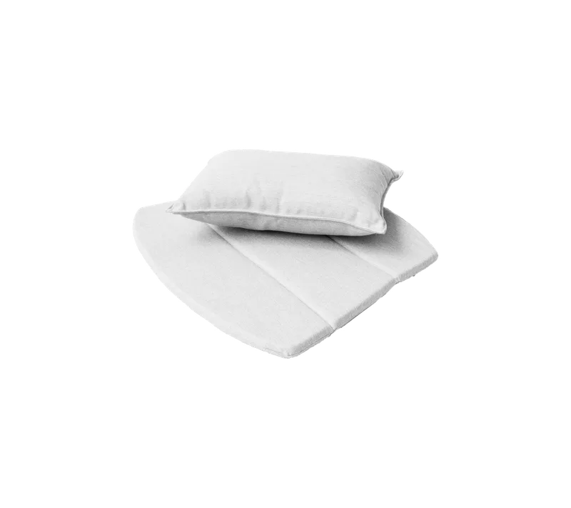 Breeze lounge chair, Cushion set by Cane-line in White, Natté – product photo