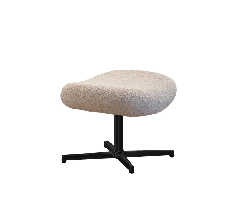 Pace footstool by Cane-line in Light brown, Scent, Black, aluminium – product photo 2 of 2