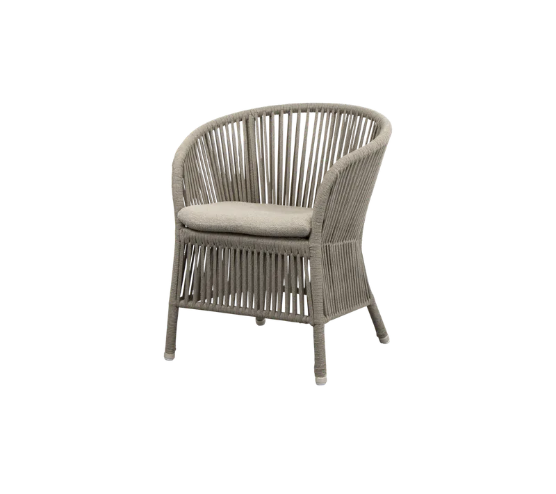 Derby chair von Cane-line in Taupe, string open Soft Rope, Taupe, Free, Ohne – Produktfoto