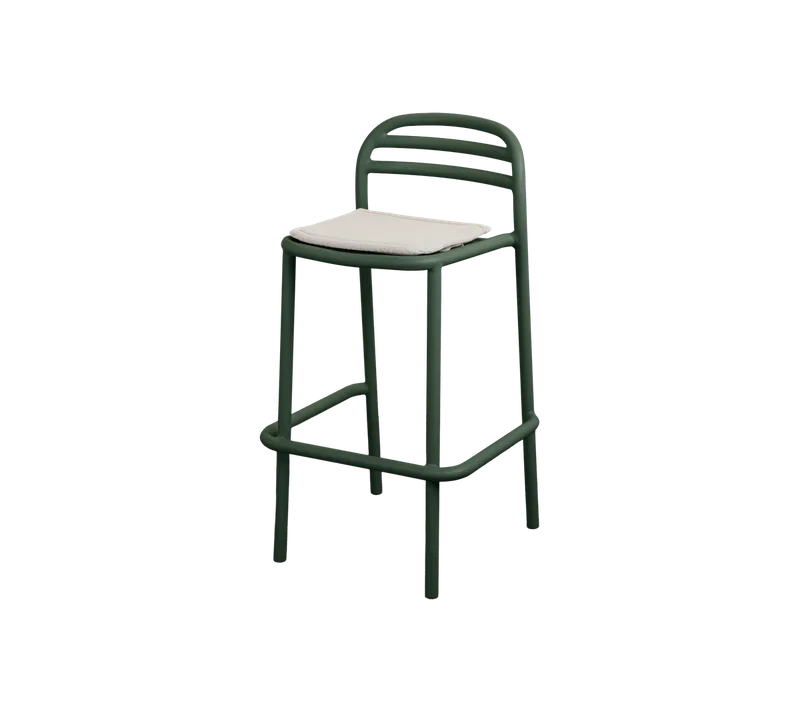 Bliss bar chair de Cane-line en Dark green, aluminium, Sand, Natté w/QuickDry & Airflow – photo du produit