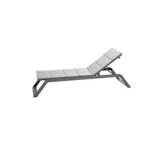 Siesta sunbed, cushion van Cane-line in Light grey, Virtue w/QuickDry & Airflow – productfoto 1 van 2