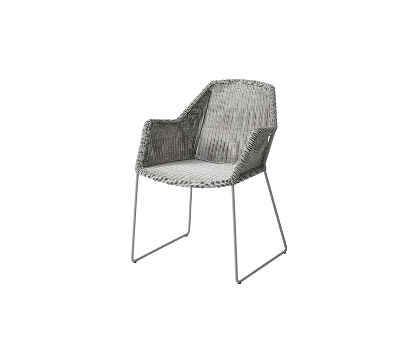 Breeze chair by Cane-line in Taupe, small round Weave, None – product photo