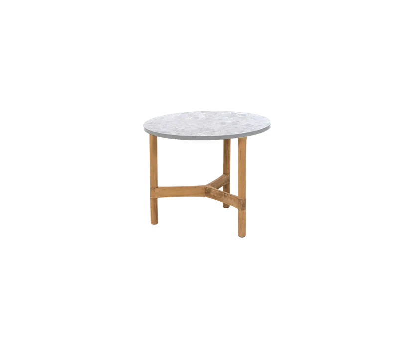 Twist coffee table, small by Cane-line in Teak, Multi colour, ceramic – product photo