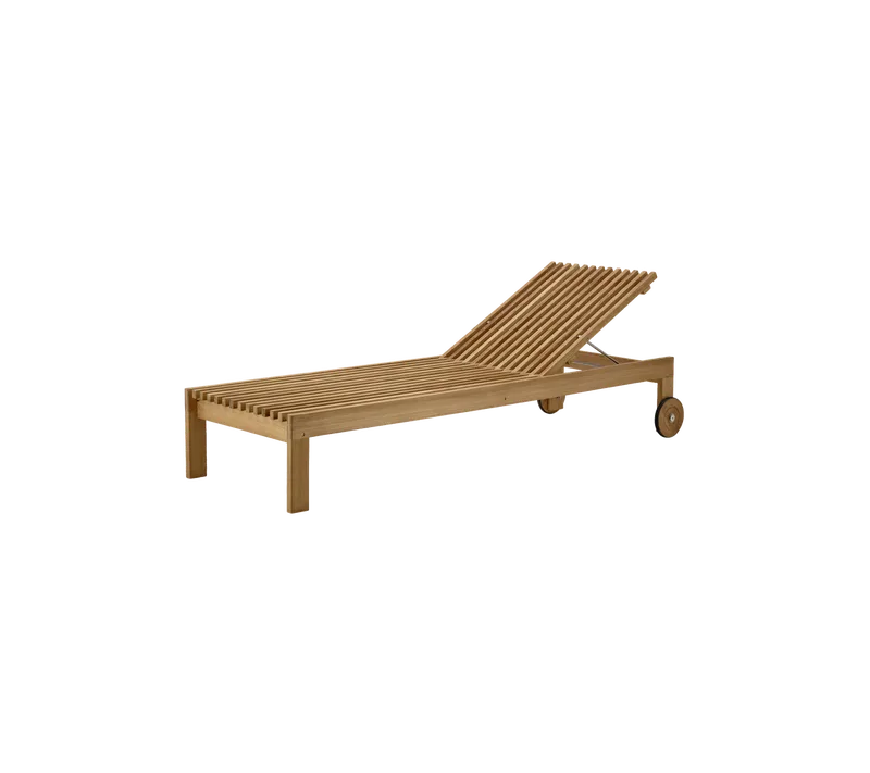 Amaze sunbed by Cane-line in Teak, None – product photo