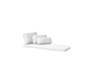 Savannah daybed, left module, Cushion set de Cane-line en White, Natté w/QuickDry & Airflow – photo du produit 2 sur 2