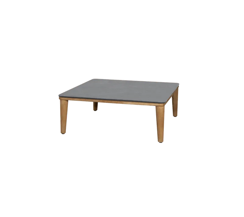 Capture coffee table, 85x85 cm de Cane-line en Teak, Fossil black, ceramic w/rounded corners – photo du produit
