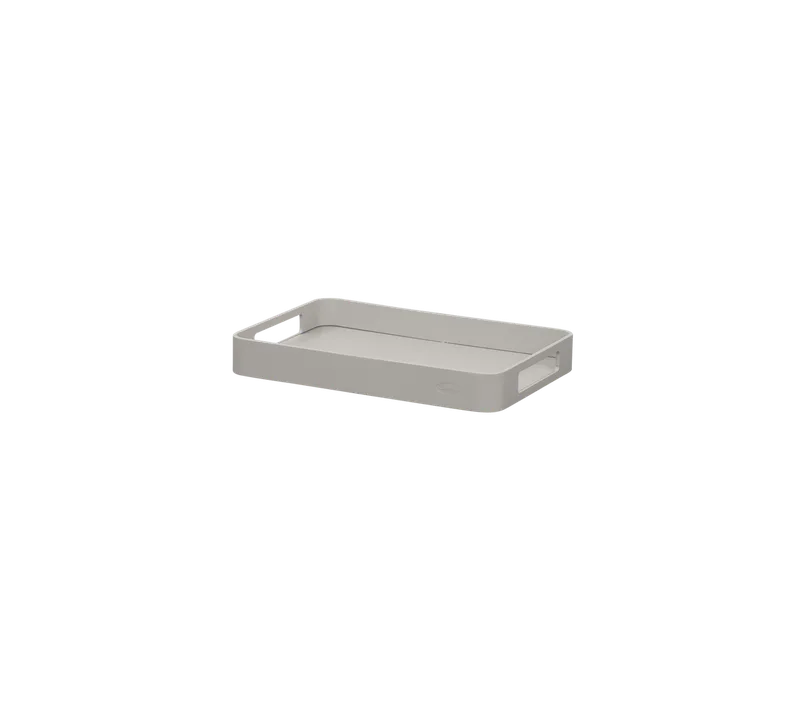 Club tray rect. small by Cane-line in Sand, Aluminium – product photo