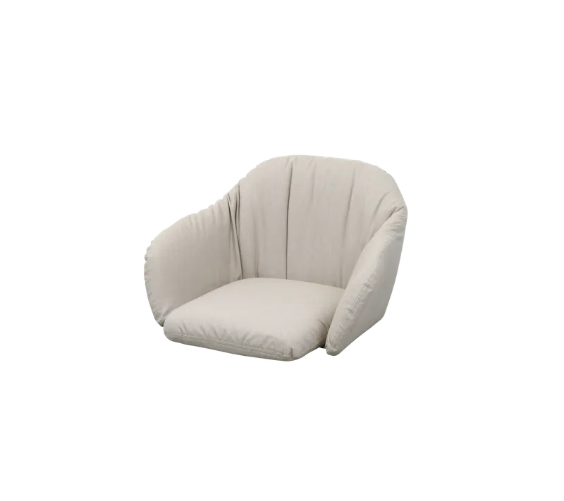 Stay chair, Cushion set van Cane-line in Sand, Natté w/QuickDry & Airflow – productfoto 2 van 2