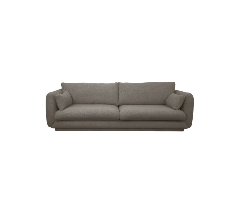 Bloom 3-seater sofa w/plinth van Cane-line in Light brown, Essence – productfoto