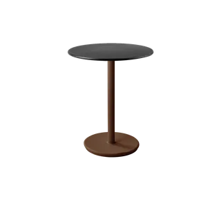 Go café table dia. 60 cm van Cane-line in Desert red, aluminium, Lava grey, aluminium – productfoto 2 van 2