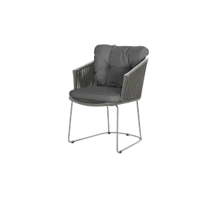 Moments chair by Cane-line in Grey, string open Soft Rope, Grey, Natté – product photo 2 of 2