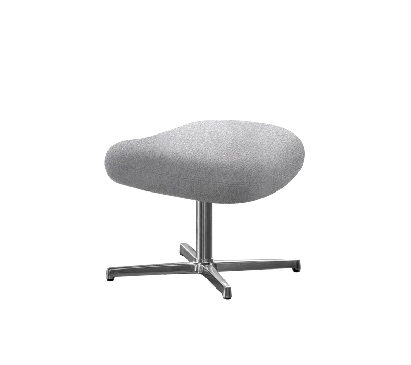 Pace footstool by Cane-line in Light grey, Ambience, Polished, aluminium – product photo 2 of 2