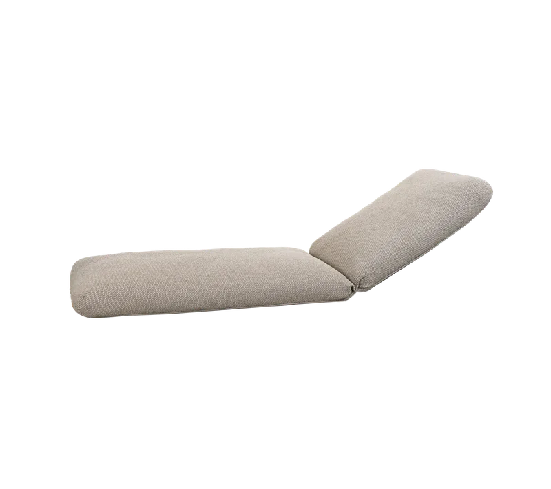 Vista sunbed, cushion by Cane-line in Light brown, Rise w/QuickDry & Airflow – product photo
