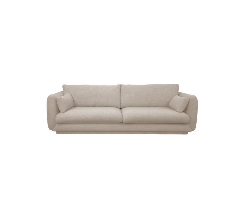 Bloom 3-seater sofa w/plinth by Cane-line in Sand, Emmi – product photo