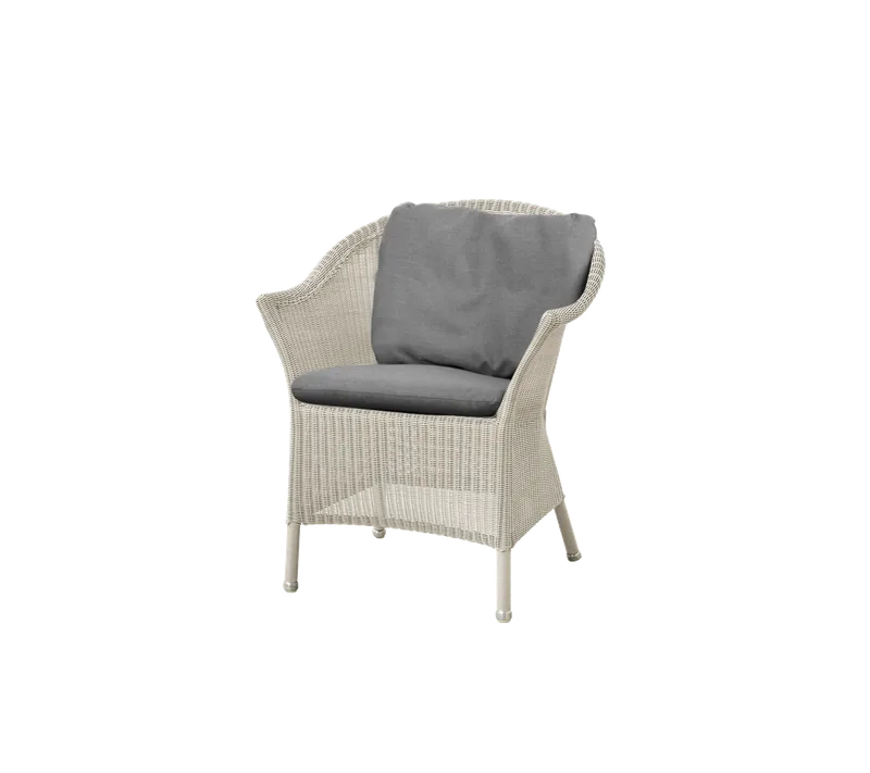 Lansing chair de Cane-line en Sand, small round Weave, Grey, Natté, Grey, Natté – photo du produit