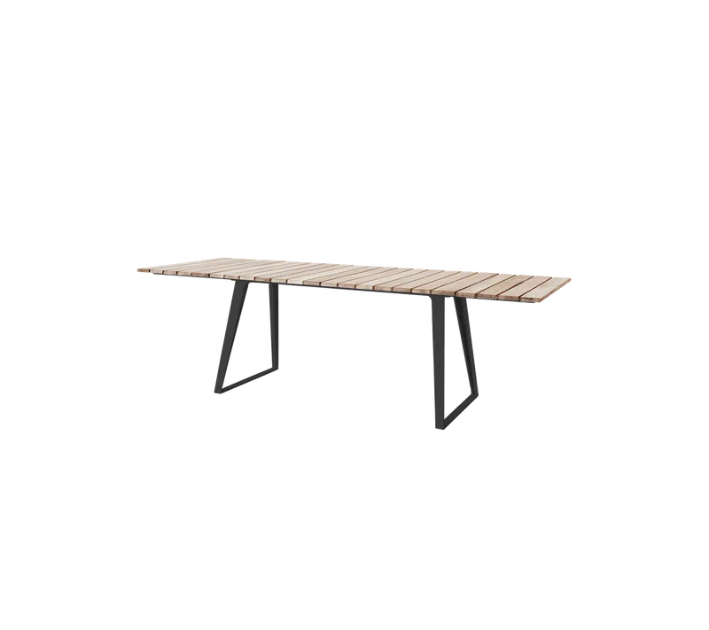 Copenhagen dining table de Cane-line en Teak w/lava grey aluminium – photo du produit
