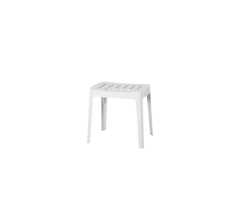 Cut stool de Cane-line en White, aluminium, Aucun – photo du produit