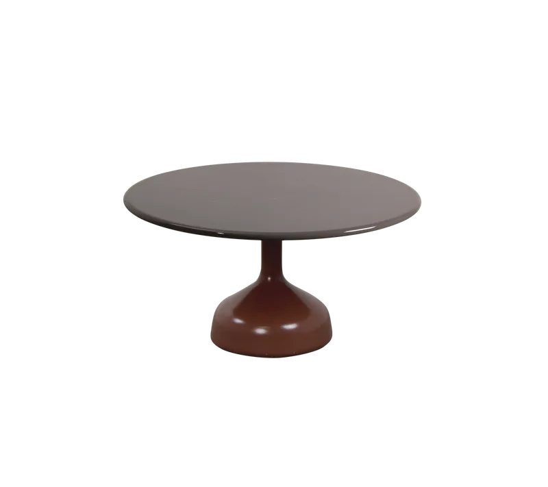 Glaze coffee table, large de Cane-line en Desert red, semi glossy aluminium, Taupe, lava stone glazed – photo du produit