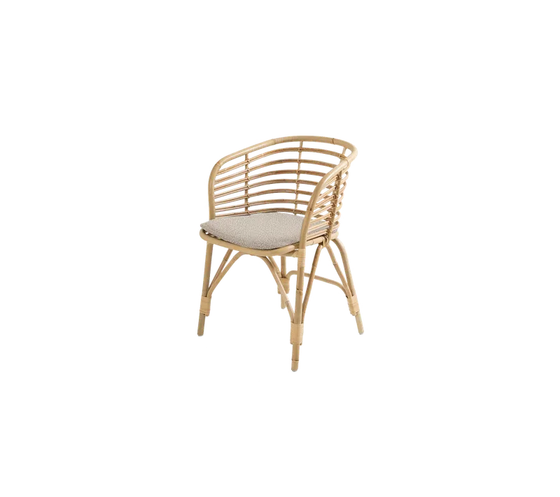 Blend armchair by Cane-line in Natural, large round sticks rattan, Light brown, Scent – product photo