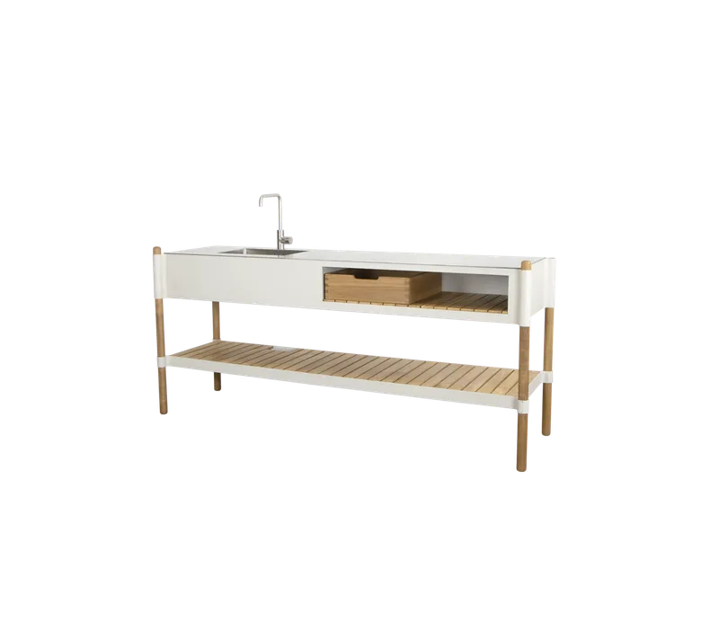 Sticks kitchen by Cane-line in Stainless steel, None, Teak – product photo