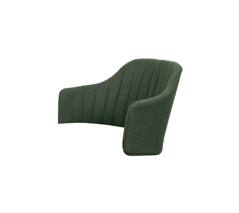 Choice chair back cushion, outdoor van Cane-line in Dark green, Rise w/QuickDry & Airflow – productfoto