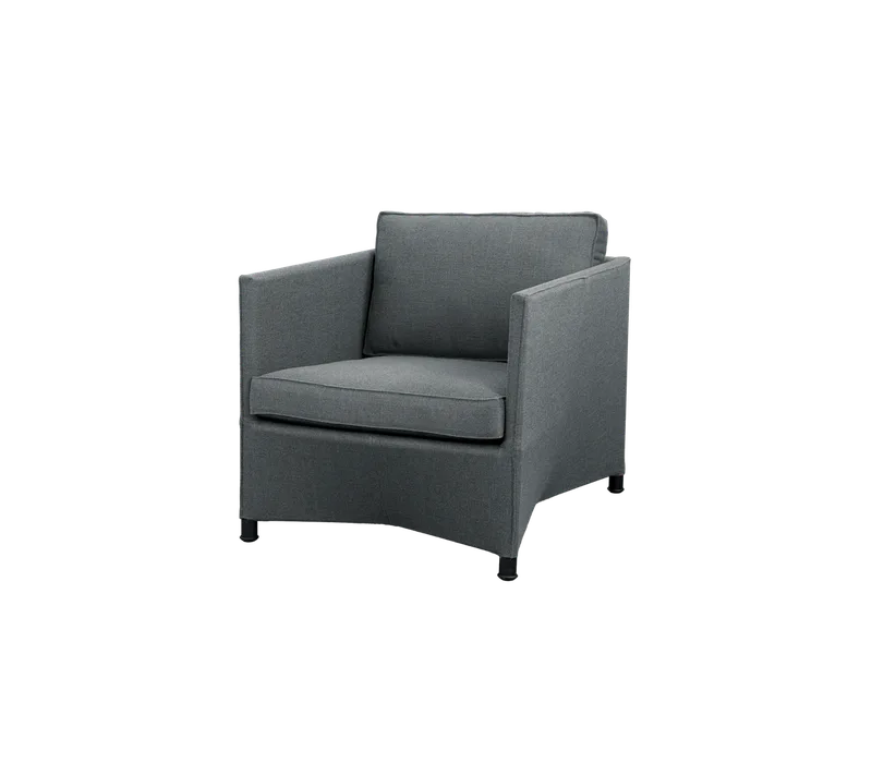 Diamond lounge chair von Cane-line in Grey, AirTouch w/QuickDry & Airflow – Produktfoto