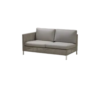 Connect 2-seater sofa, Cushion set by Cane-line in Taupe, Natté w/QuickDry & Airflow – product photo 1 of 2