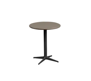 Drop café table dia. 45 cm van Cane-line in Lava grey, aluminium, Taupe, semi glossy aluminium – productfoto 2 van 2