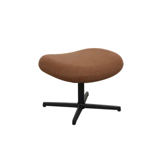 Pace footstool by Cane-line in Umber brown Rise, Black, aluminium – product photo 2 of 2